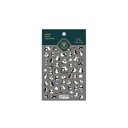Tensor Nail Art Stickers Cute Penguin Sticker Decals - Nail MAD