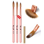 3pcs Acrylic Nail Brush Set Size 8/10/14 Acrylic Brushes for Acrylic Powder Application - Nail MAD