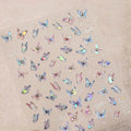 Aurora Shell Light Nail Art Stickers Adhesive Watercolor Butterfly Sticker Decals TL179 - Nail MAD