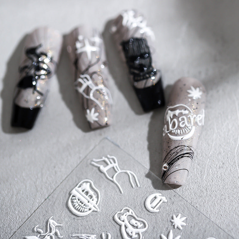 Tensor Nail Art Stickers Embossed Sticker Decals TS1701 - Nail MAD