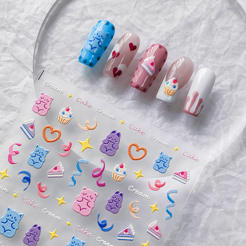 Tensor Nail Art Stickers Ice Cream Sticker Decals - Nail MAD