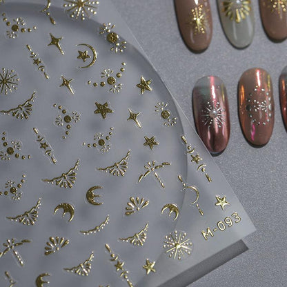 Tensor Nail Art Stickers Metal Colors Series Sticker Decals - Nail MAD