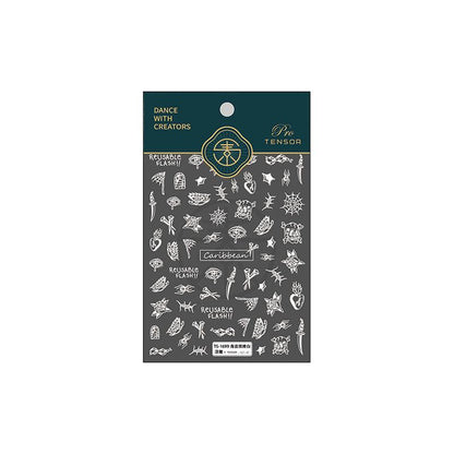 Tensor Nail Art Stickers Pirate Totem Sticker Decals - Nail MAD
