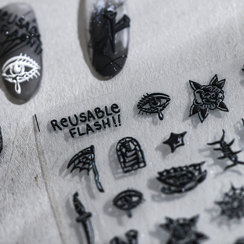 Tensor Nail Art Stickers Pirate Totem Sticker Decals - Nail MAD