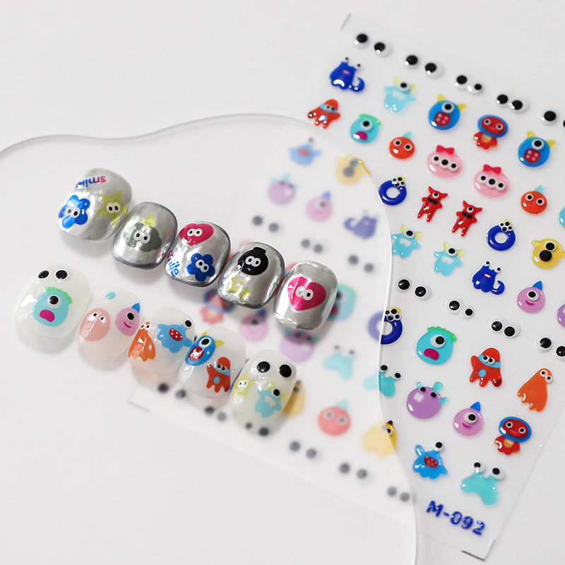 NailMAD Nail Art Stickers Adhesive Slider Cute Cartoon Jelly Sticker Decals - Nail MAD