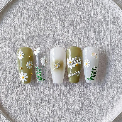 Tensor Nail Art Stickers Embossed Daisy Flower Sticker Decals TS2373 - Nail MAD