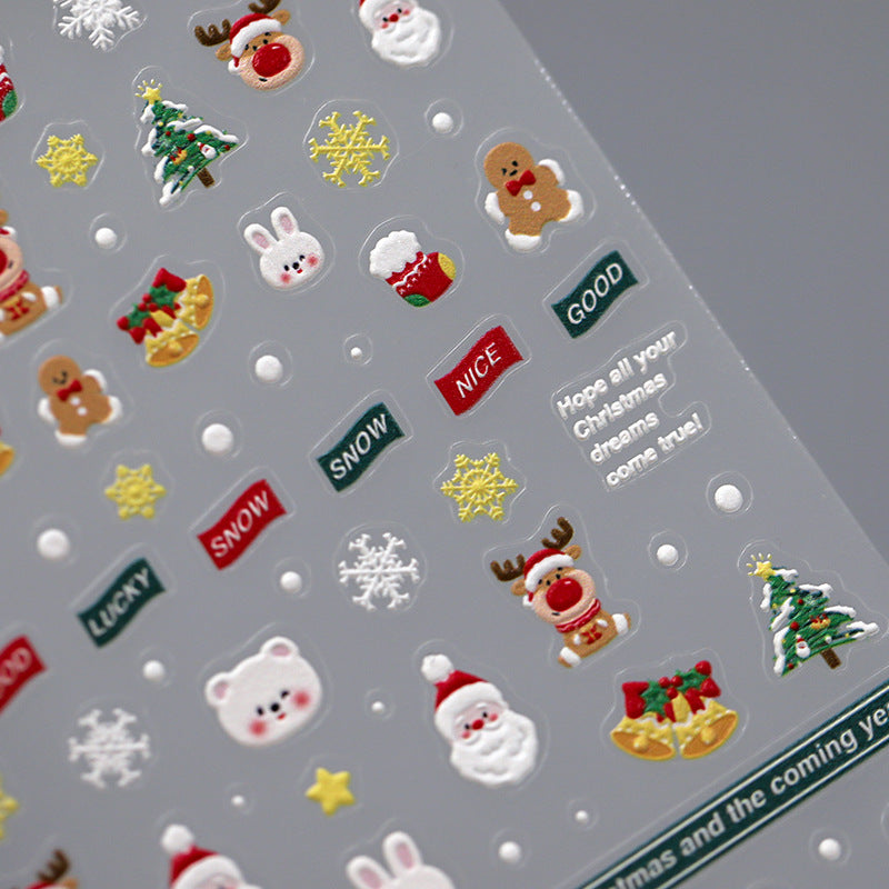 Tensor Nail Art Stickers Christmas Sticker Decals - Nail MAD