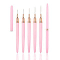 5pcs Nail Art Liner Brushes Sizes 6/9/11/15/25mm