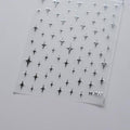 Tensor Nail Art Stickers Metal Effect Star Heart Shape Sticker Decals - Nail MAD