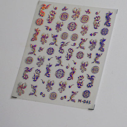 Tensor Nail Art Stickers Metal Colors Lines Sticker Decals - Nail MAD