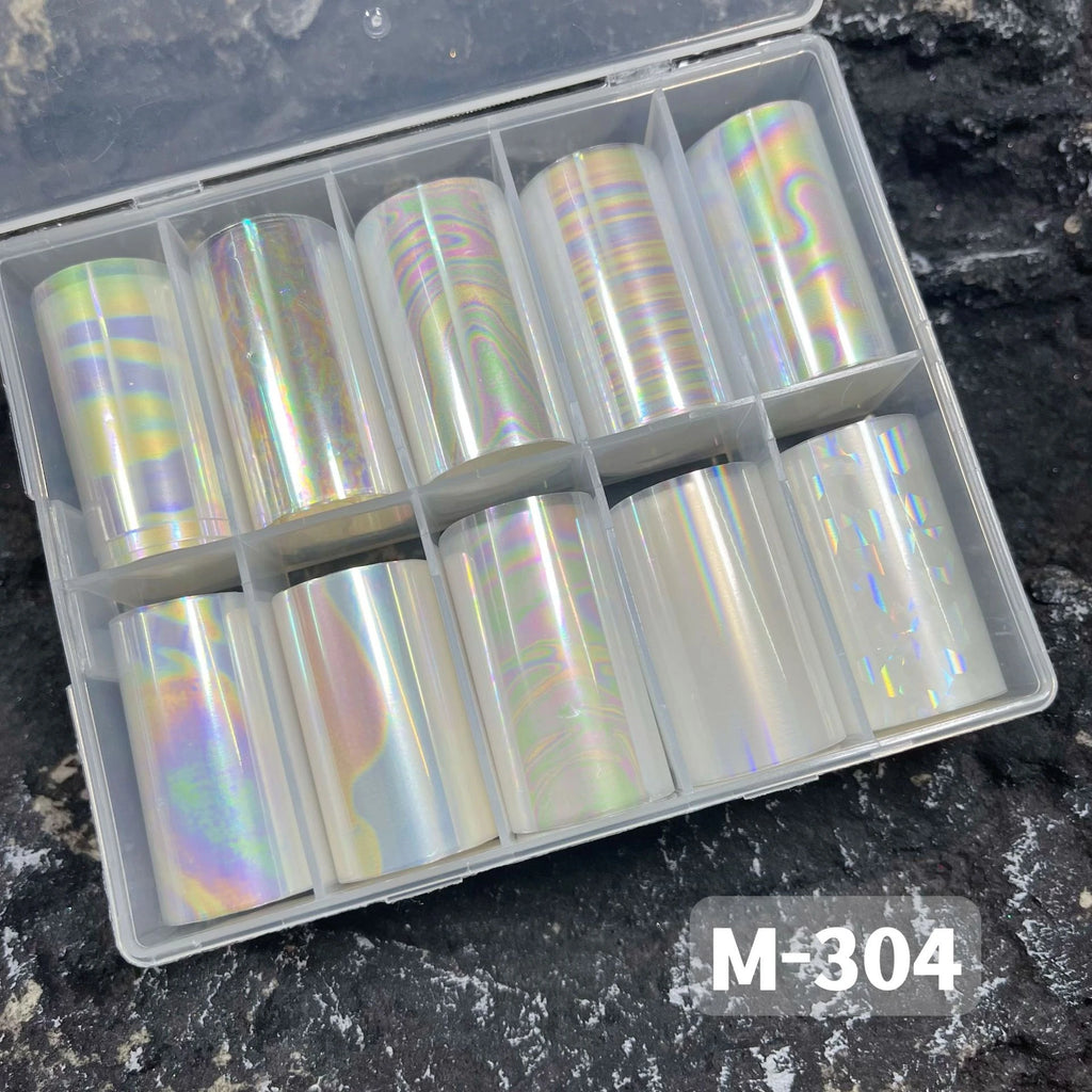 Opal Dream Iridescent Nail Foil Collection - 304