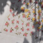 Osmanthus Flower Nail Art Stickers Laurel Flowers Blossoms Adhesive Sticker Decals 