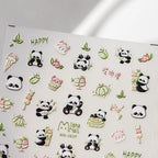 Panda Nail Art Stickers 3D Adhesive Slider Sticker Decals MN362