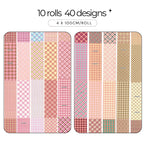 Pastel Preppy Plaid Nail Foil Collection - 388