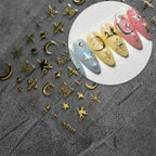 Pegasus Nail Art Stickers Adhesive Embossed Moon Star Sticker Decals to2290