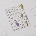 Peony Nail Art Stickers Adhesive Embossed Blooming Flower Sticker Decals to3331
