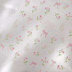 Pink Wild Flower Lace Nail Art Stickers Embossed Minimalist Flowers Adhesive Sticker Decals MN375