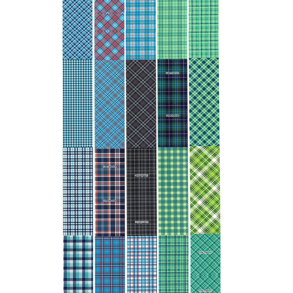 Plaid & Gingham Nail Foil Collection - 380