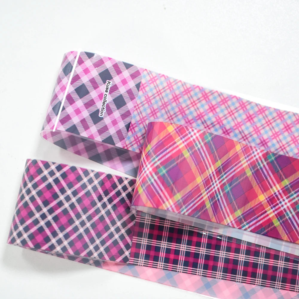 Plaid & Gingham Nail Foil Collection - 380