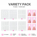 Pro French Manicure Tip Guides No bleeding Stencils