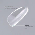 Pro Soft Gel Tips (320pcs) | Pre-Etched & Ultra-Thin Cuticle | Full Cover Extensions