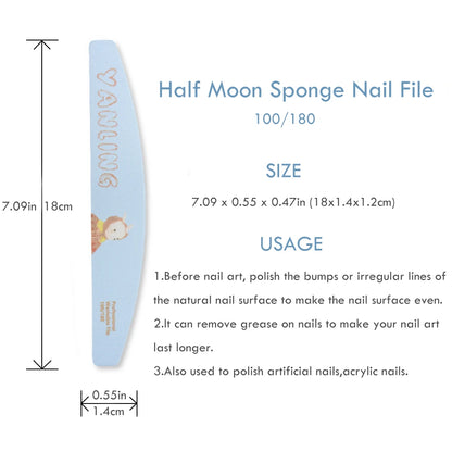 Professional Nail File, Buffer & Shaping Set (4 Pcs)