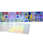 Psychedelic Glass Block Nail Foil Strip 100cm - S3