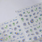Purple Daisy Nail Art Stickers Daisy Flower Adhesive Sticker Decals TS2768