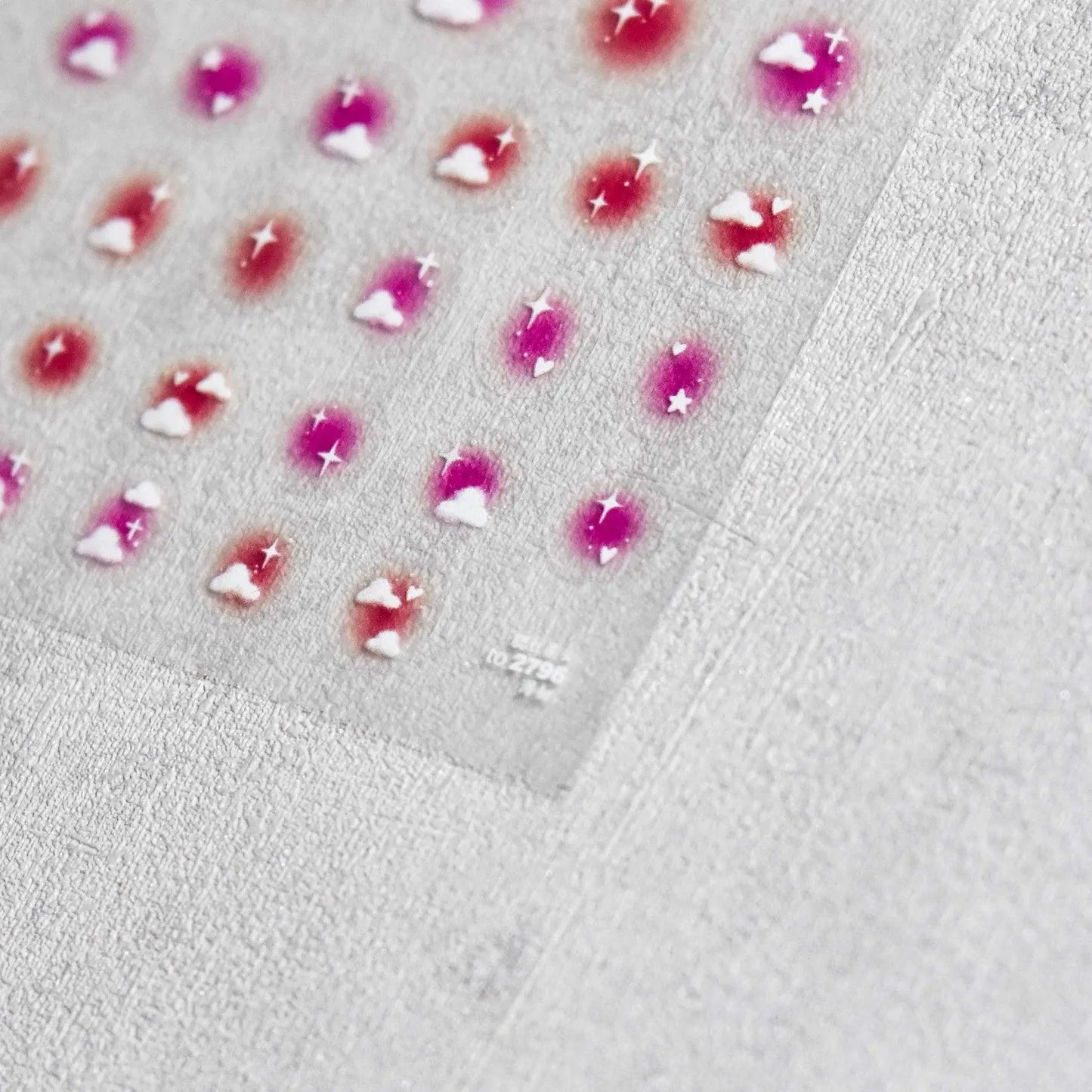 Red Love Heart Nail Art Stickers Adhesive Sticker Decals 