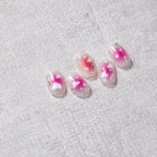 Red Love Heart Nail Art Stickers Adhesive Sticker Decals 