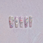 Retro Flower Nail Art Stickers Adhesive Rose Leaf Sticker Decals