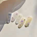 Ribbon Bow Nail Art Stickers Adhesive Embossed Pink Purple Bow Sticker Decals 