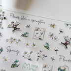 Black Rose Flower Nail Art Stickers Adhesive Slider Embossed White Rose Flower Sticker Decals MN174F