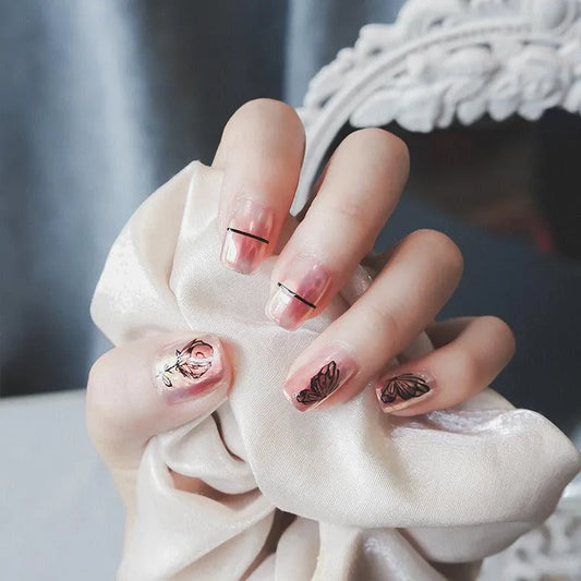 Rose Flower Nail Art Stickers Adhesive Embossed Rose Sticker Decals TS335