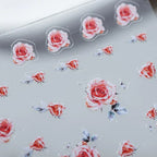 Rose Nail Art Stickers Adhesive Slider Rose Flowers Sticker Decals FS027