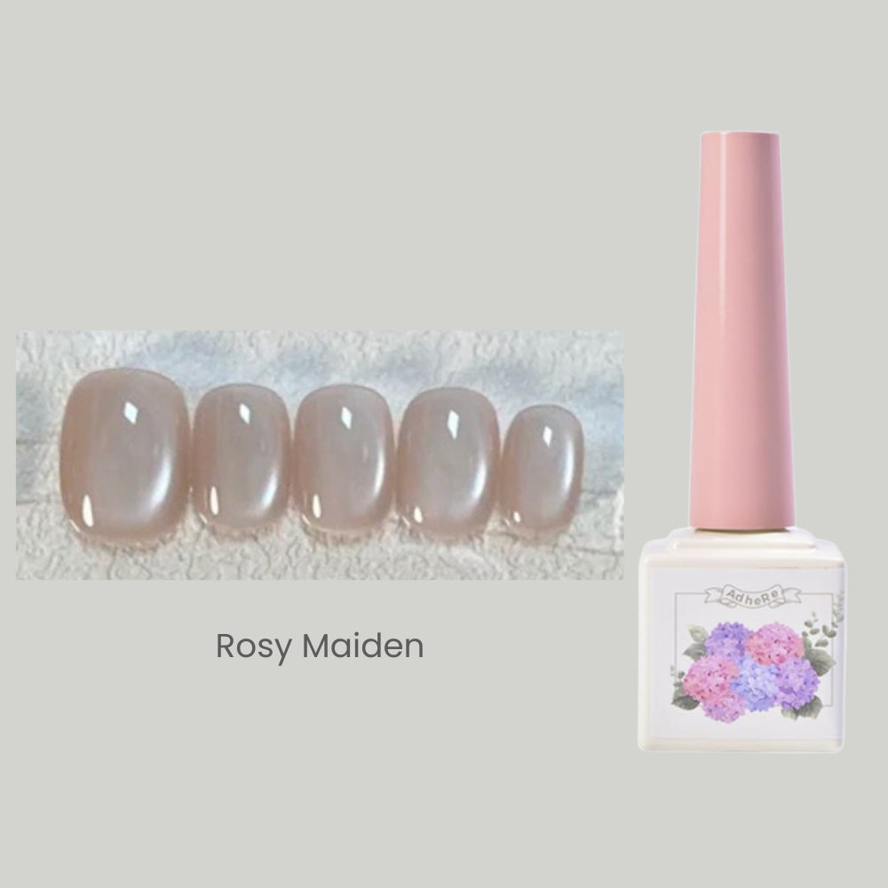 Sheer Nude Cat Eye Gel Polish - Shimmer Magnetic Nail Gel 12ml