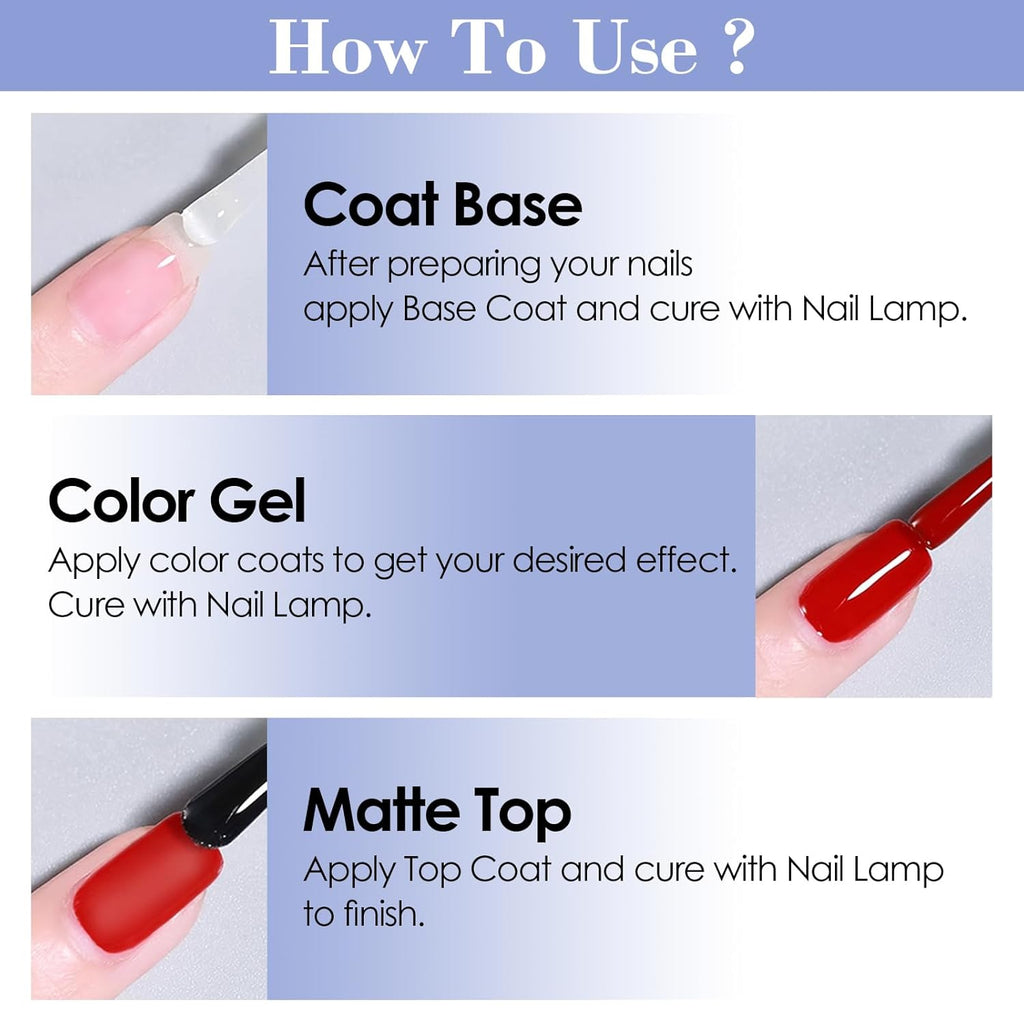 Russian Matte Gel Top Coat 15ml - Professional Powder-Resist Velvet Gel Polish