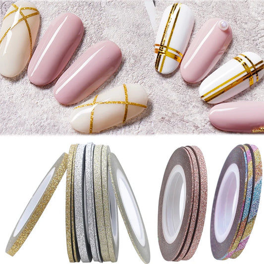3pcs Nail Striping Tape Lines 1/2/3mm