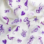 Sea Life Nail Art Stickers Jellyfish Starfish Coral Adhesives Sticker Decals 