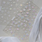 Shell Light Nail Art Stickers Adhesive Starfish Sticker Decals 