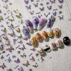 Shiny Butterfly Nail Art Stickers Adhesive Sticker Decals TL123