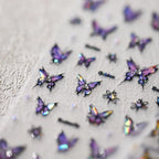 Shiny Butterfly Nail Art Stickers Adhesive Sticker Decals TL123