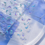 Shiny Jelly Dolphin Nail Art Stickers Adhesive Embossed Sticker Decals to4108