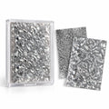 2-Pack Silver Shattered Glass Nail Foil Sheets | Limited Edition