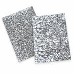 2-Pack Silver Shattered Glass Nail Foil Sheets | Limited Edition