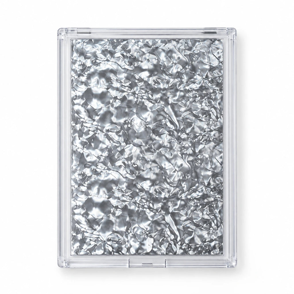 2-Pack Silver Shattered Glass Nail Foil Sheets | Limited Edition