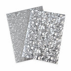 2-Pack Silver Shattered Glass Nail Foil Sheets | Limited Edition