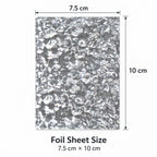 2-Pack Silver Shattered Glass Nail Foil Sheets | Limited Edition