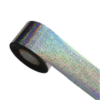 120m Holo Diamond Dust Nail Foil | Laser Silver Stardust Sparkle Nail Art Transfer 836