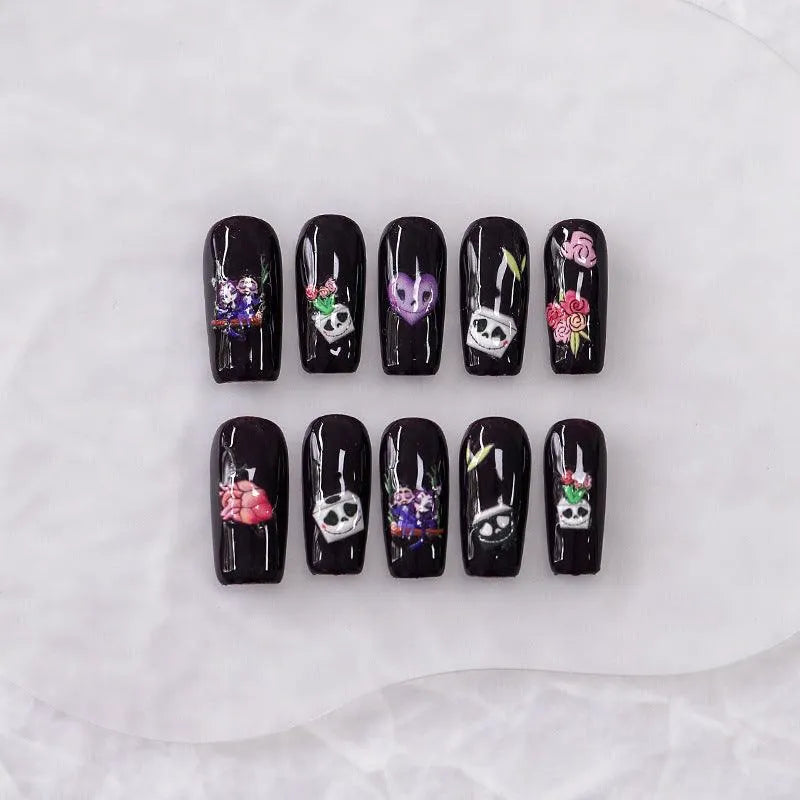 Skull Nail Art Stickers Slider Devil Adhesive Sticker Decals TS2823